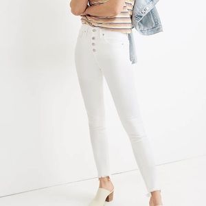 Madewell white skinny jeans